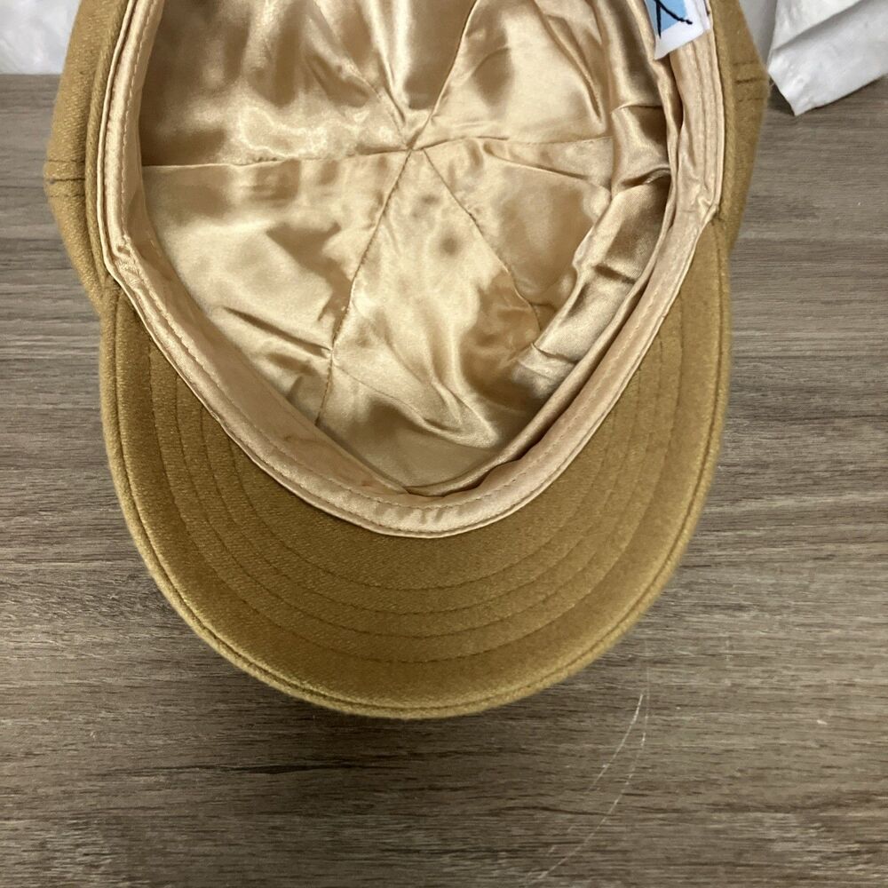 Betmar New York Beige Newsboy Cabbie Hat Women Adjustable Adult Polyester - Picture 7 of 11
